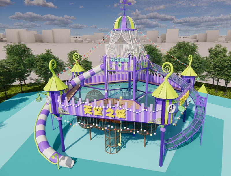 Castle in the Sky Outdoor Playground Equipment