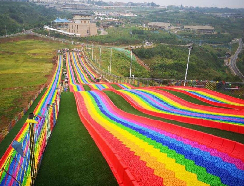 Rainbow Dry Slide Non-powered Playground Equipment