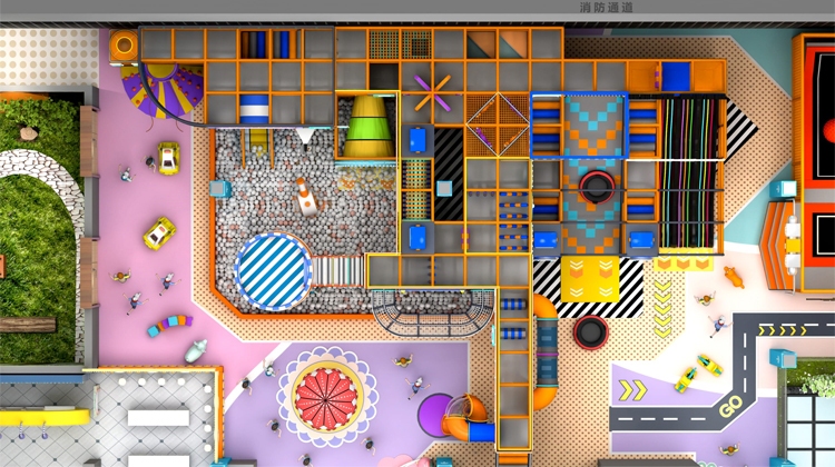 1800㎡ indoor children's playground