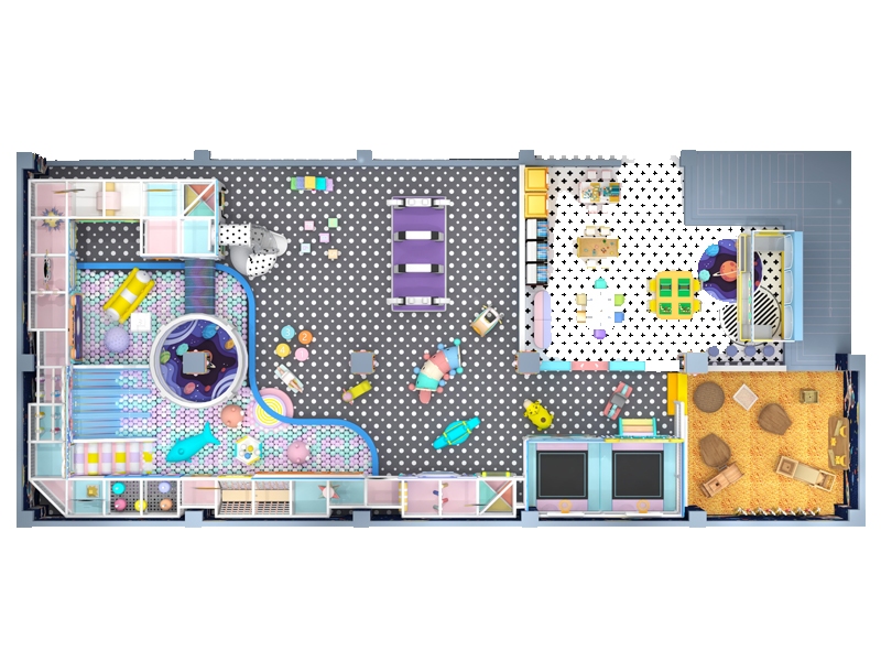 242㎡ Children Indoor Playground Equipment