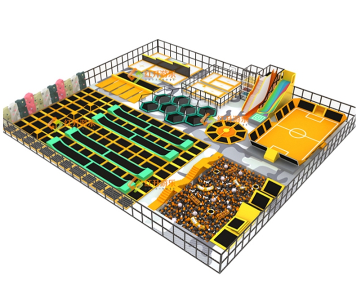 Children's trampoline park equipment