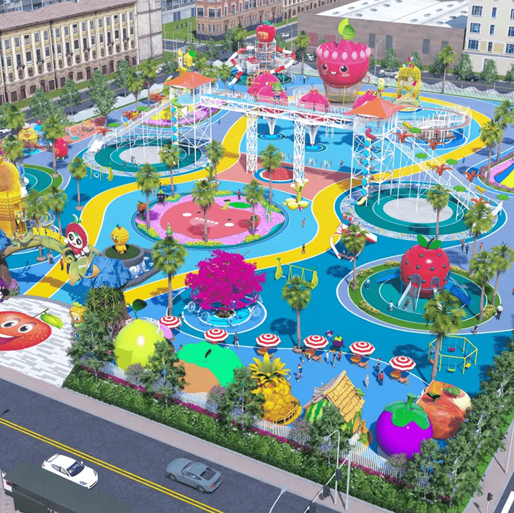 outdoor Non-powered amusement park planning