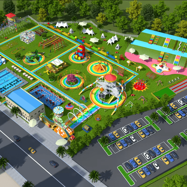 outdoor Non-powered amusement park planning