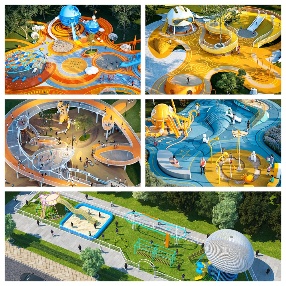 customized children outdoor playground equipment
