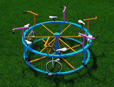 HJJ103 6-person rotating bicycle