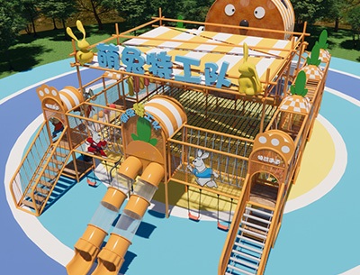 HJJ011 Cute Rabbit Special Agents Outdoor Playground Equipment
