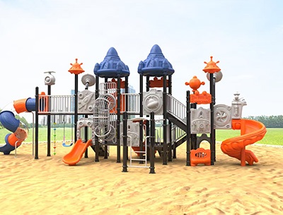 Plastic Combination Slide Playground Equipment