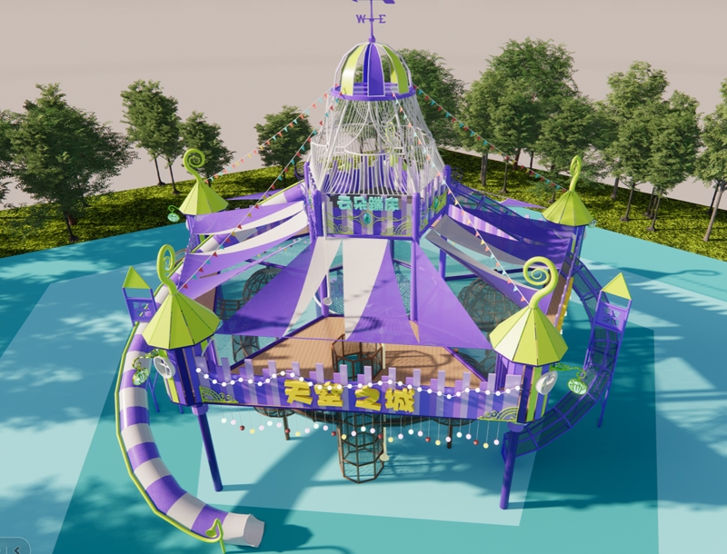 Castle in the Sky Outdoor Playground Equipment