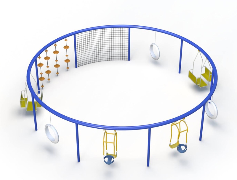 6-Person Circular Swing