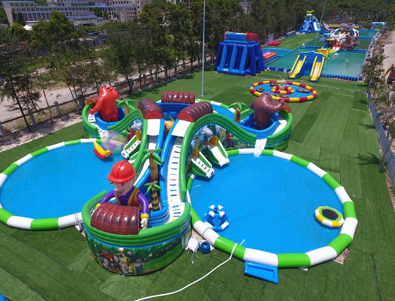 Jungle Adventure Inflatable Water Slide