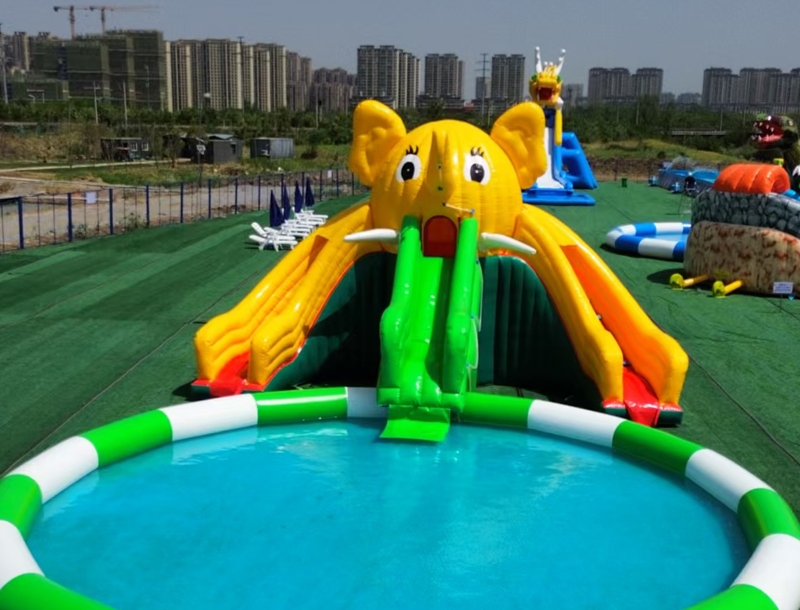 Elephant Inflatable Water Slide