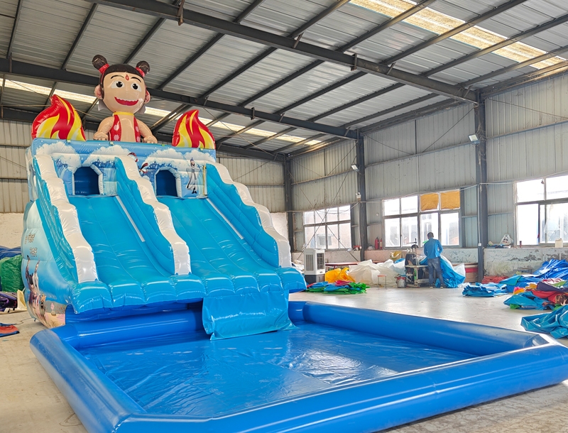 Elephant Inflatable Water Playground Slide