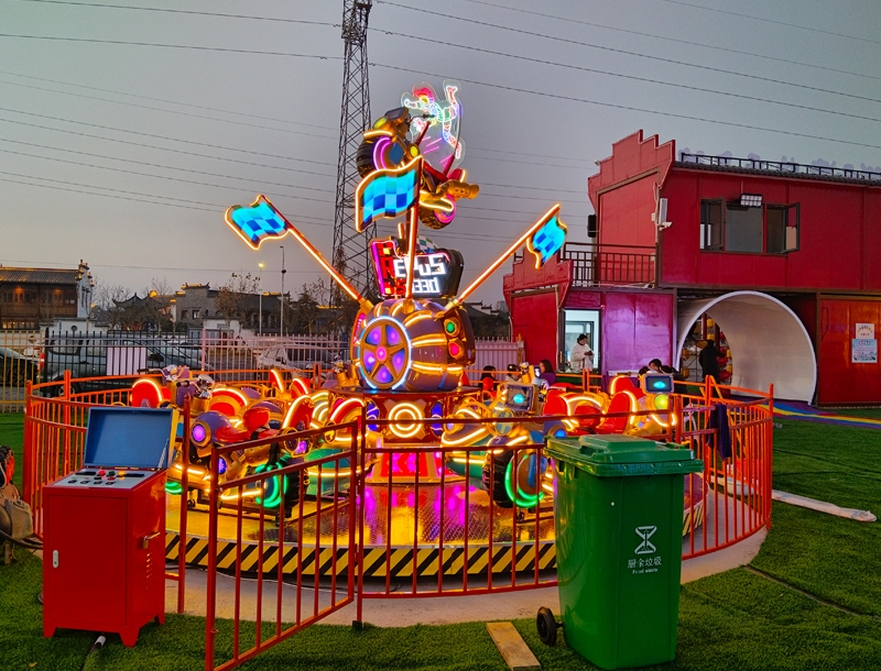 Crazy Motorcycle Carousel Park Amusement Ride