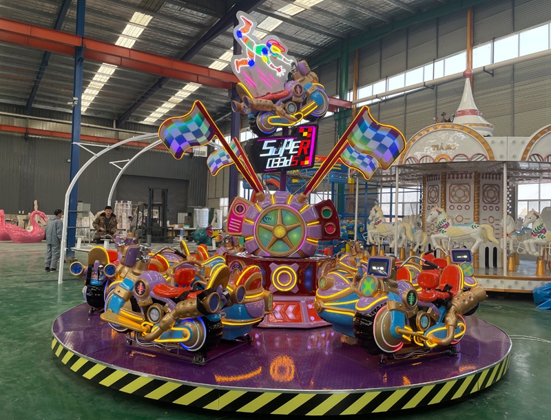 Crazy Motorcycle Carousel Park Amusement Ride