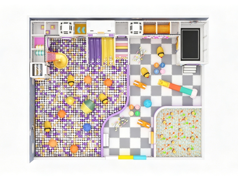 210㎡ soft playground equipment