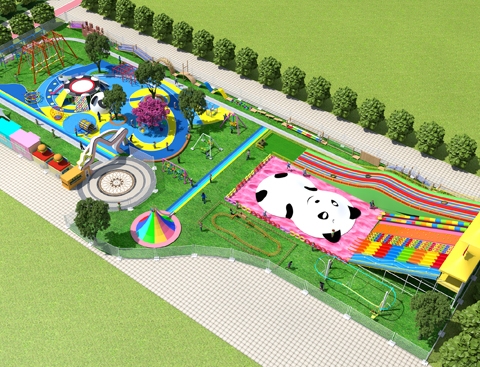 Large outdoor kids amusement park equipment