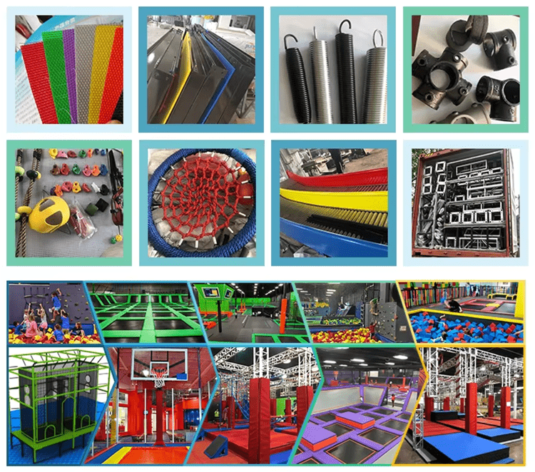 Children's trampoline park equipment
