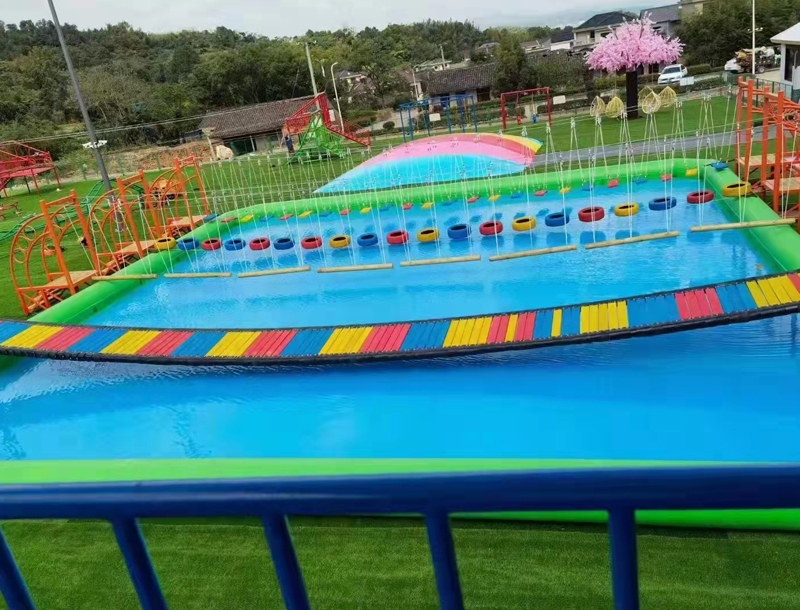 Water-based physical challenge and adventure equipment