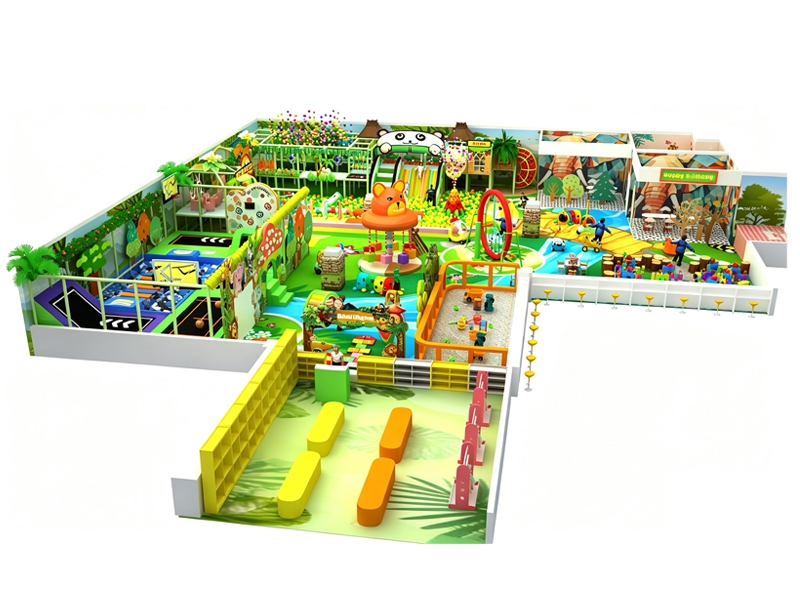 Forest-themed commercial indoor soft play equipment