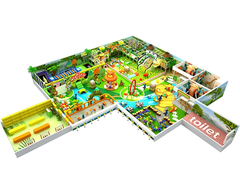 Forest-themed commercial indoor soft play equipment