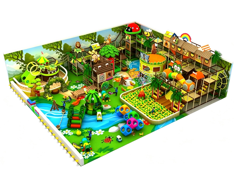 Forest-themed commercial indoor soft play equipment