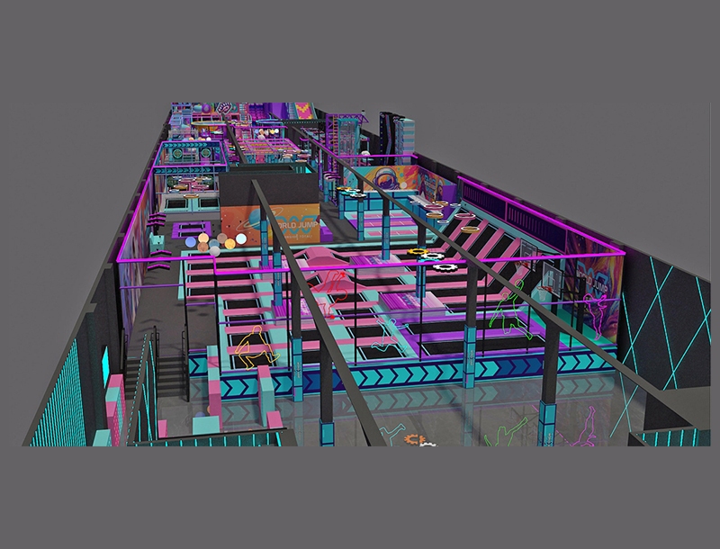 Large trampoline park equipment for sale